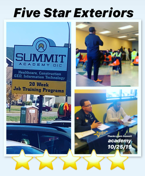 Five Star Exteriors Giving Back and Helping Inner-City Schools at Summit Academy in Minneapolis, MN (1)