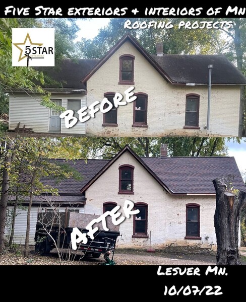 Before & After Roofing in Lesueur, MN (1)