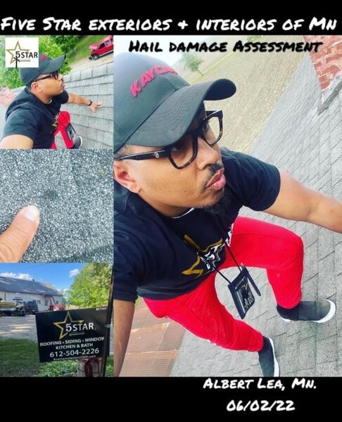 Hail Damage Assessment in Albert Lea, MN (1)